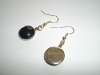 Boucles d’oreilles cabochon bleu nuit