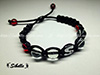 Bracelet shamballa noir "S"