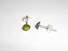 Puces d’oreilles strass olivine